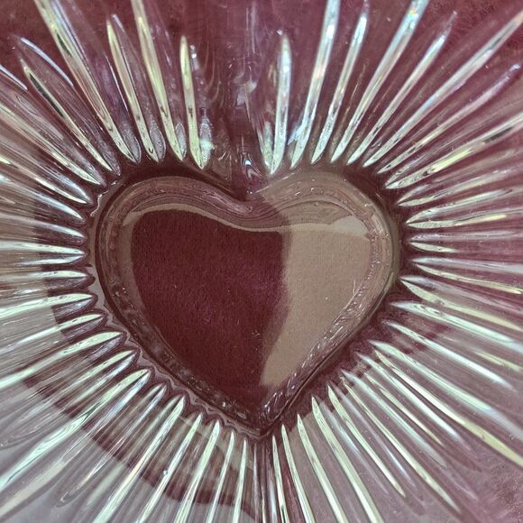 Mikasa Icicles Heart Dish Glass Lead Crystal Item SN047/512 Germany IOB - Picture 9 of 13